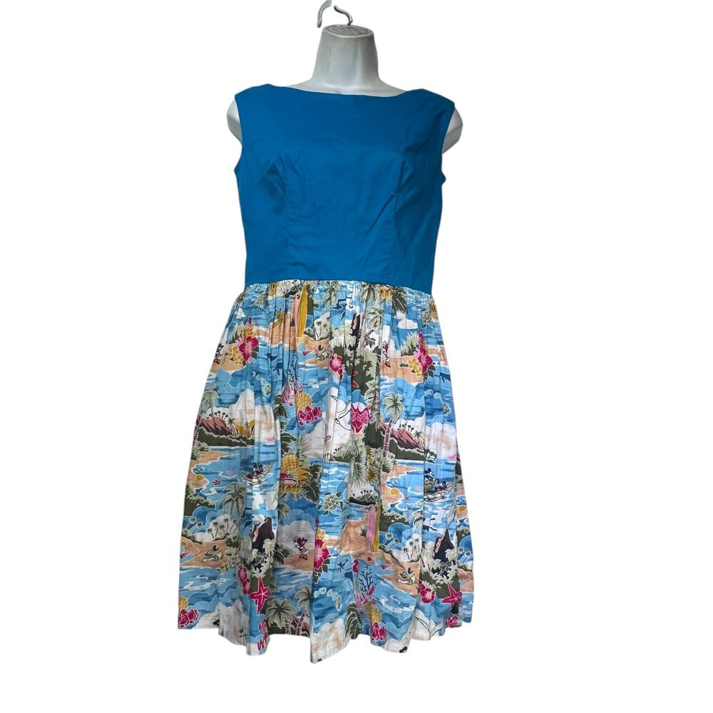 disney store tropical mickey mouse sleeveless dress Size XS